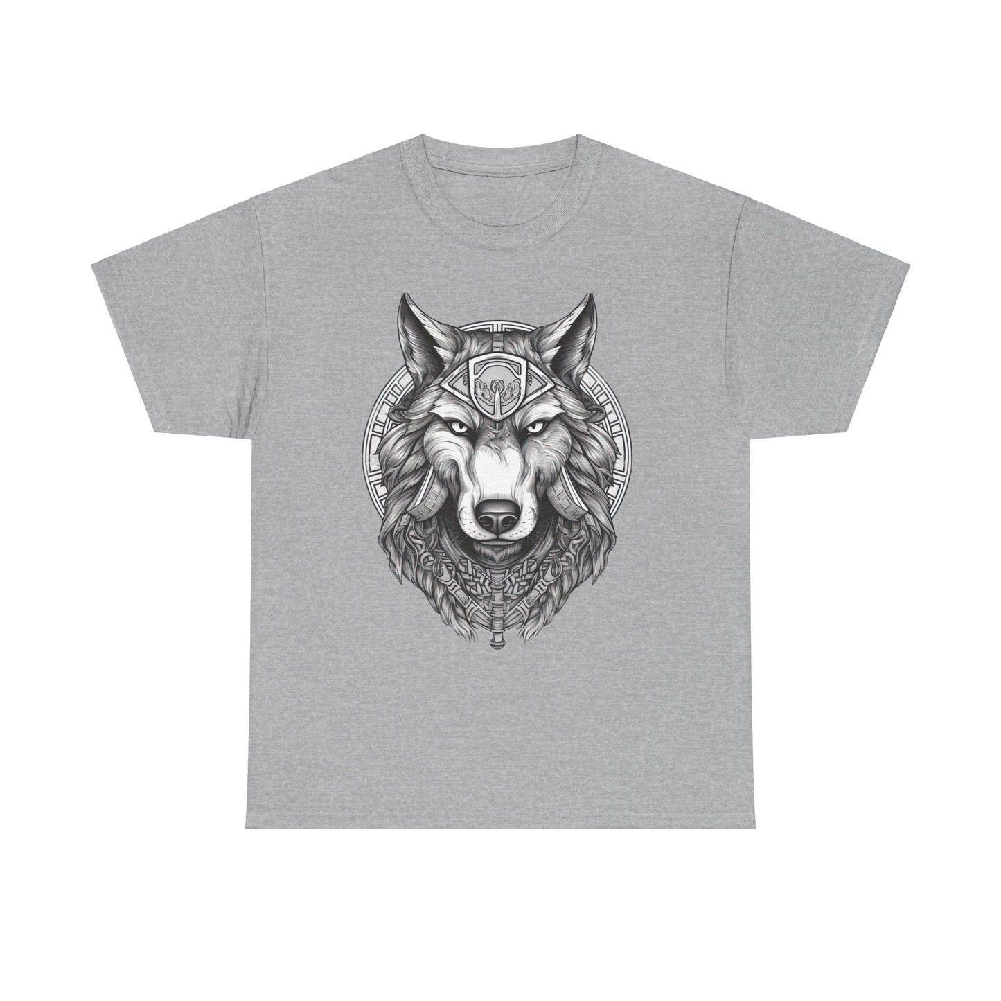 Galaxy Wolf: Howling at the Moon T-Shirt, Space Howler. Wolf in the Cosmos T-Shirt. Lone Wolf of the Stars Galactic Howl T-Shirt