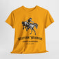 Western Warrior: Cowboy on Horseback T-Shirt, Cowboy Spirit. Western Riding Graphic Tee.Rodeo Champion, Cowboy Horseback Graphic Shirt