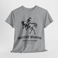 Western Warrior: Cowboy on Horseback T-Shirt, Cowboy Spirit. Western Riding Graphic Tee.Rodeo Champion, Cowboy Horseback Graphic Shirt