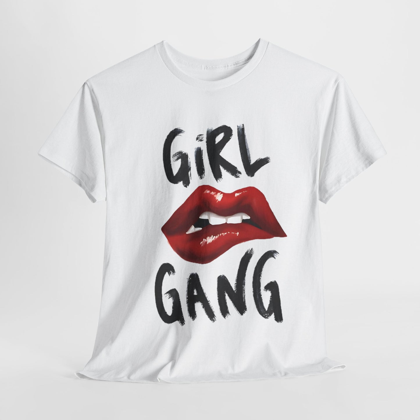 Girl Gang Lips Graphic T-Shirt,Fierce Girl Gang Tee,Bold Girl Gang Lip Print T-Shirt, Empowered Girl Gang Shirt, Sassy Girl Gang Graphic Tee