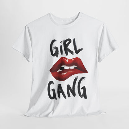 Girl Gang Lips Graphic T-Shirt,Fierce Girl Gang Tee,Bold Girl Gang Lip Print T-Shirt, Empowered Girl Gang Shirt, Sassy Girl Gang Graphic Tee