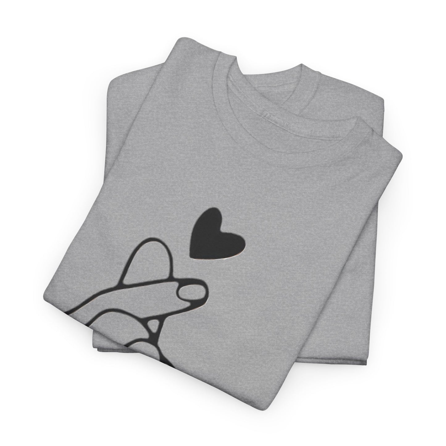 Hand Heart Love T-Shirt,Sending Love: Hand Heart Gesture Tee,Love Sign Language Tee .