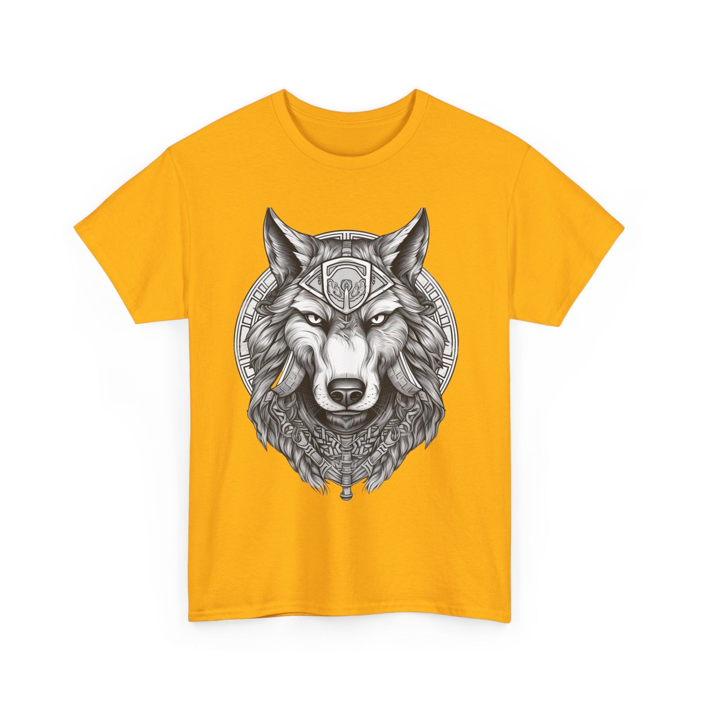 Galaxy Wolf: Howling at the Moon T-Shirt, Space Howler. Wolf in the Cosmos T-Shirt. Lone Wolf of the Stars Galactic Howl T-Shirt