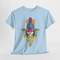 Hamsa Hand and Elephant Harmony T-Shirt, Lucky Charm Hamsa Hand and Elephant T-Shirt, World of Wonder Hamsa Hand and Elephant Journey T-Shirt