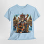 Royal Monkey King Graphic T-Shirt, Majestic Monkey Throne Tee, King of the Jungle Monkey T-Shirt