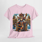 Royal Monkey King Graphic T-Shirt, Majestic Monkey Throne Tee, King of the Jungle Monkey T-Shirt