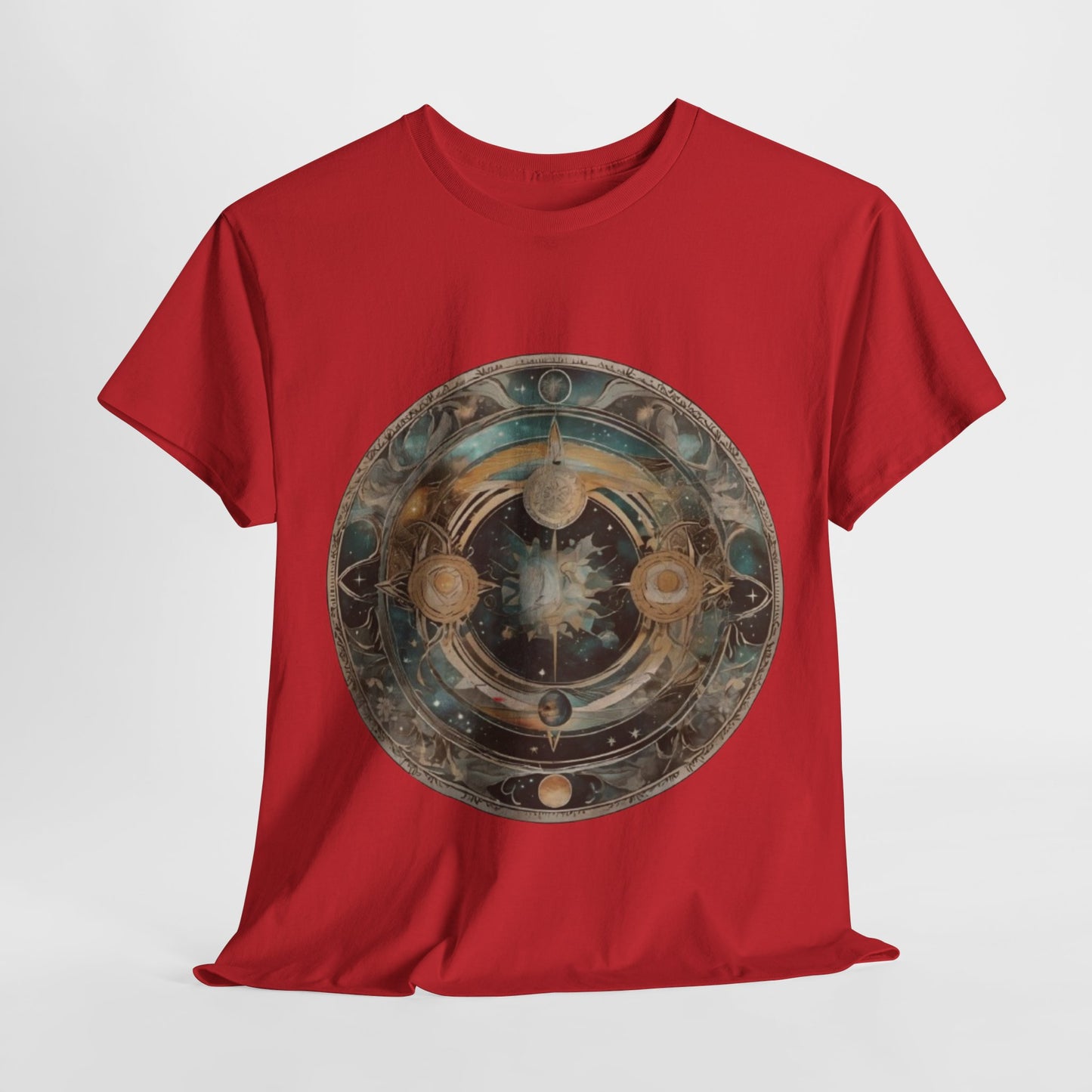 Celestial Mandala T-Shirt - Cosmic Art Design, Astral Map Tee - Mystical Universe Graphic, Galactic Compass T-Shirt