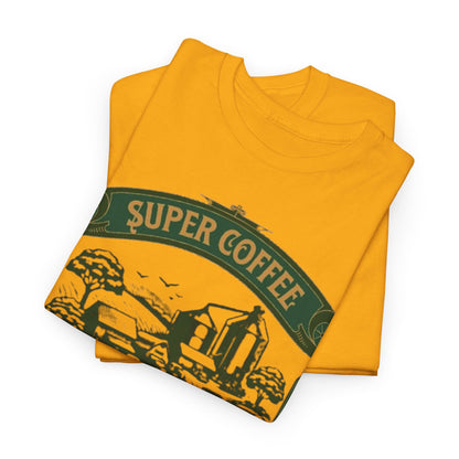 Super Coffee Farm Tee - Best Quality Natural Products, Vintage Coffee Farm - Super Coffee Beans Village, Organic Coffee Farm T-Shirt.