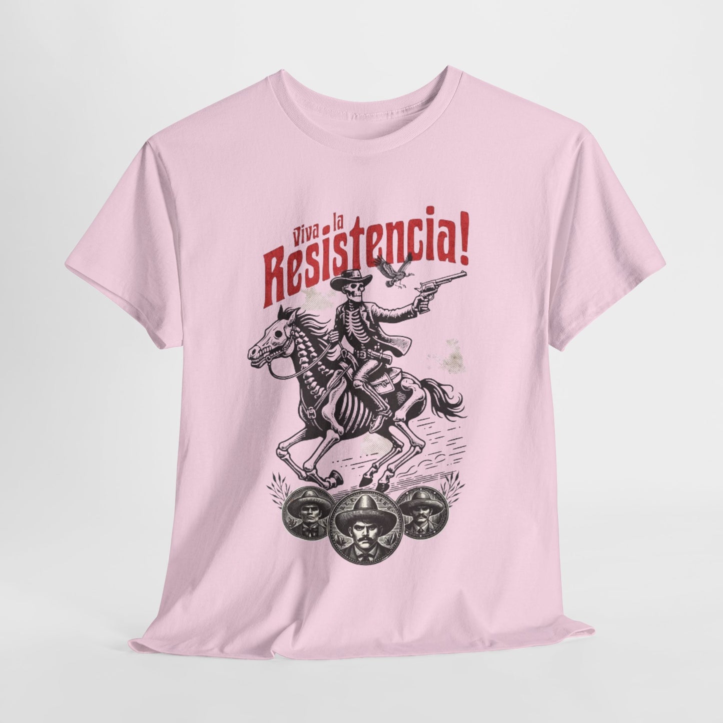 Viva la Resistencia T-Shirt - Revolutionary Rider Design, Resistencia Rebel Graphic Tee - Viva la Resistencia, Revolutionary Spirit T-Shirt.