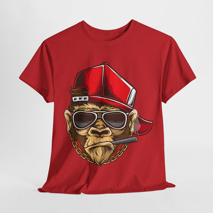 Hip Hop Ape Style T-Shirt, Cool Monkey Swag Graphic Tee, Funky Monkey Hipster Tee, Gangsta Monkey Chill Shirt, Urban Ape Swag Graphic Tee.