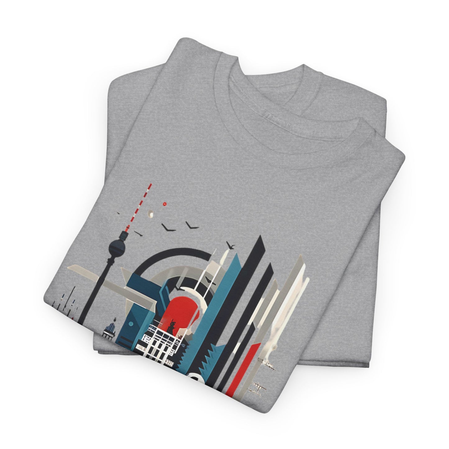 Berlin Cityscape Art Tee - Embrace Urban Elegance" "Explore Berlin's Iconic Landmarks with Our Graphic Tee Modern Berlin Skyline T-Shirt