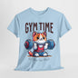 Gym Cat T-Shirt -Cute Workout Motivation Tee, Kawaii Gym Time T-Shirt - Adorable Fitness Cat Design, Workout Kitty Tee - Fun Gym Motivation.