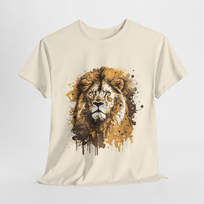 Majestic Lion: Unisex Heavy Cotton Tee,Wild and Free Lion Unisex Cotton Tee,Fierce and Fearless Lion Unisex T-Shirt.