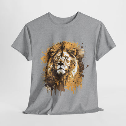 Majestic Lion: Unisex Heavy Cotton Tee,Wild and Free Lion Unisex Cotton Tee,Fierce and Fearless Lion Unisex T-Shirt.