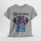 Bulldog Gym: Strong and Steady Fitness Tee, Pumped Bulldog, Gym Workout Graphic T-Shirt, Bulldog Strength.Fitness Motivation Tee