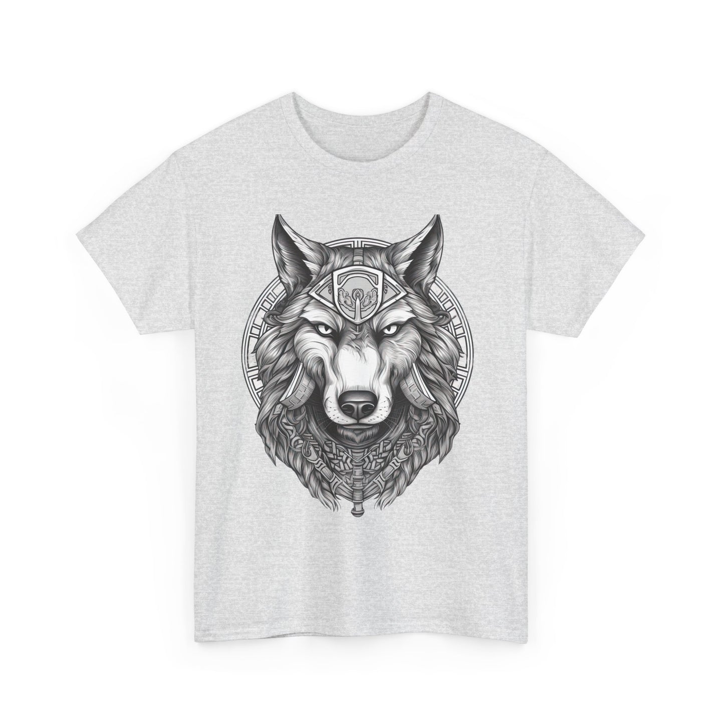 Galaxy Wolf: Howling at the Moon T-Shirt, Space Howler. Wolf in the Cosmos T-Shirt. Lone Wolf of the Stars Galactic Howl T-Shirt