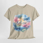 Believe Watercolor Inspiration Tee - Pastel Dream T-Shirt, Dreamy Watercolor 'Believe' T-Shirt - Inspirational Art Tee, Pastel Believe Shirt