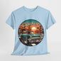 Vintage Car Classic T-Shirt,Black Canvas Classic Car Tee,Cruise in a Classic T-Shirt , Motor City Muscle Vintage Car Tee.