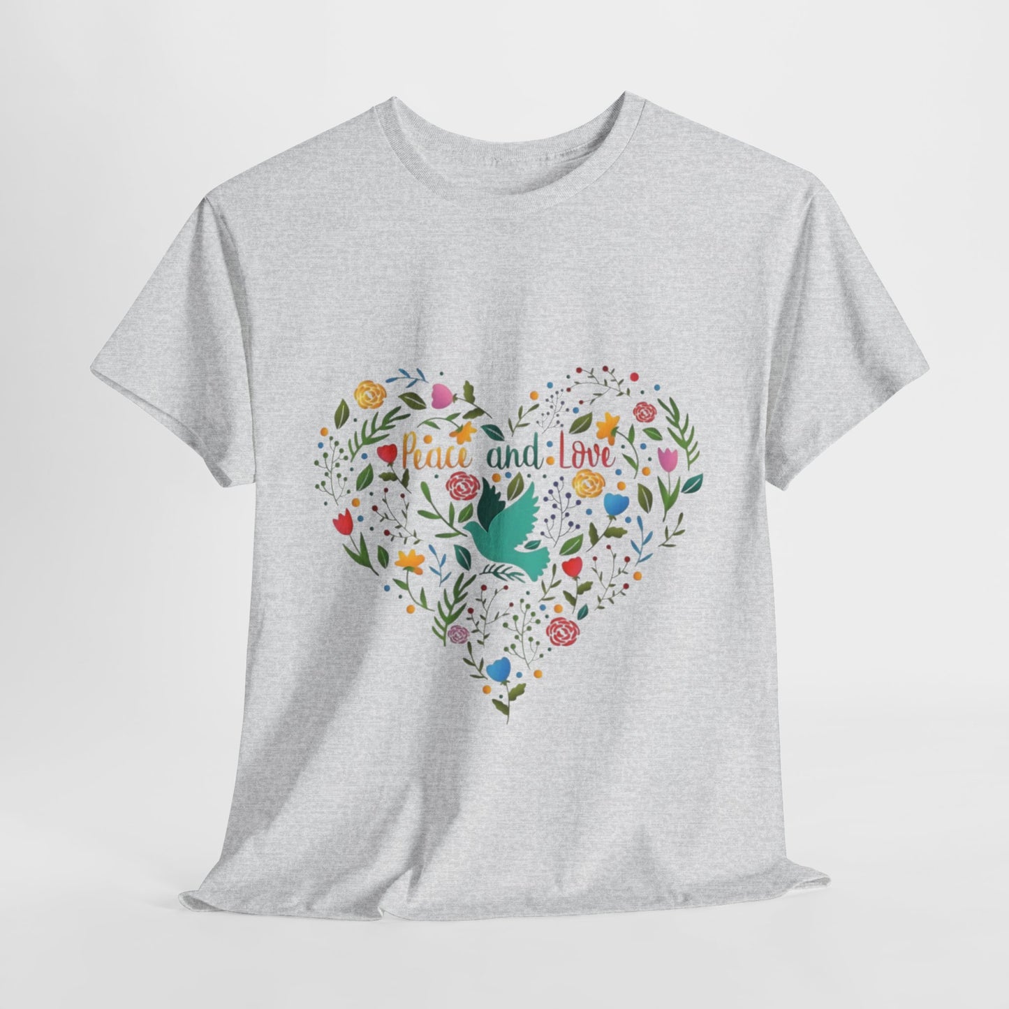 Spread Peace and Love: Heartfelt Graphic Tee, Embrace Peace and Love Uplifting T-Shirt,Peace and Love Advocate Heartfelt Graphic Shirt