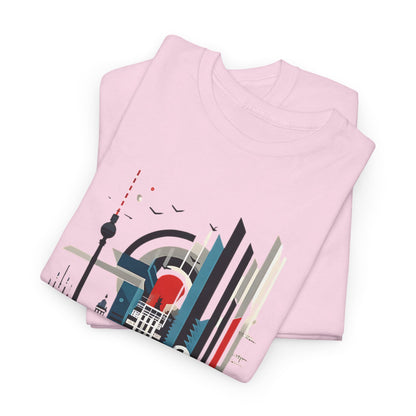 Berlin Cityscape Art Tee - Embrace Urban Elegance" "Explore Berlin's Iconic Landmarks with Our Graphic Tee Modern Berlin Skyline T-Shirt