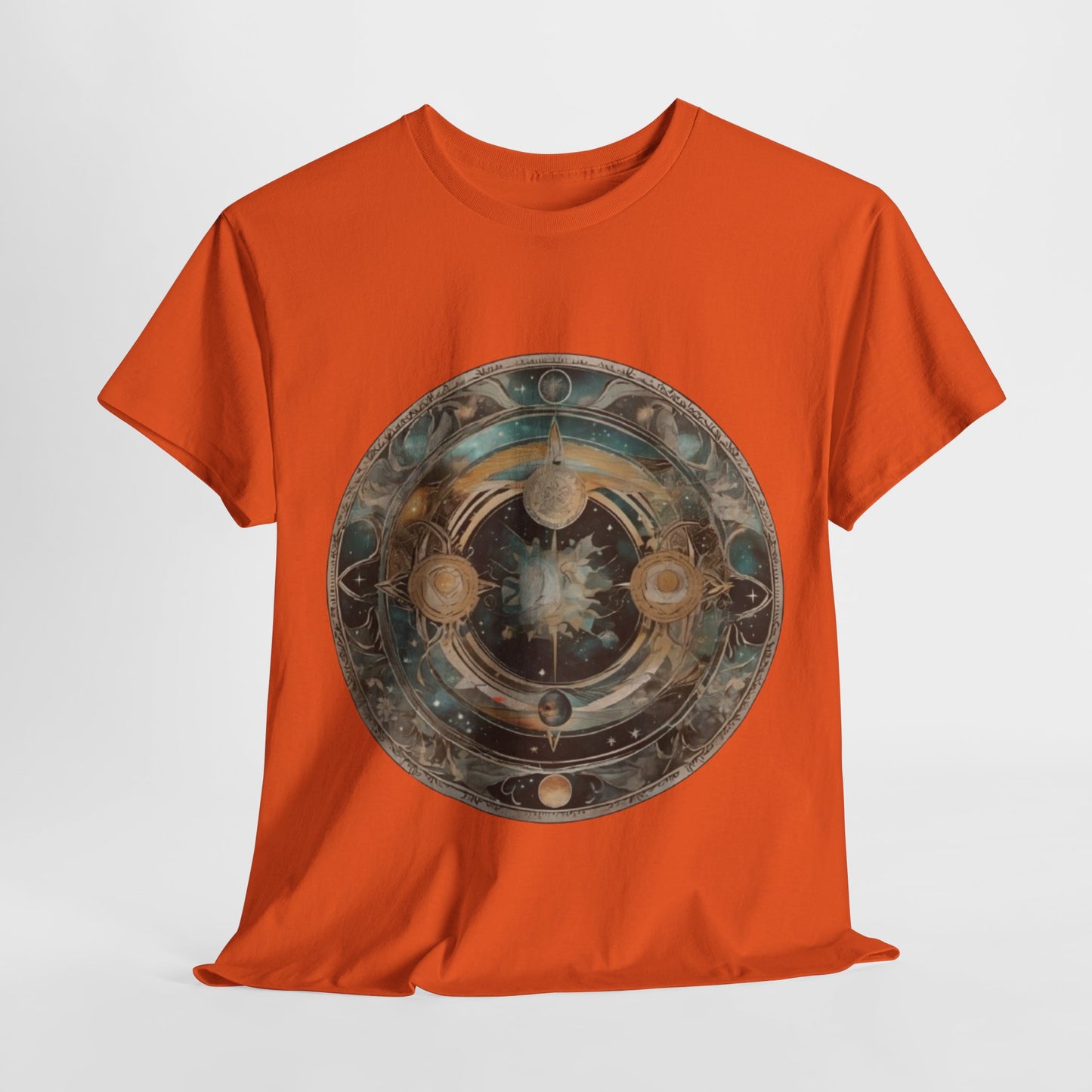 Celestial Mandala T-Shirt - Cosmic Art Design, Astral Map Tee - Mystical Universe Graphic, Galactic Compass T-Shirt