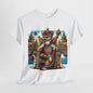 Royal Monkey King Graphic T-Shirt, Majestic Monkey Throne Tee, King of the Jungle Monkey T-Shirt