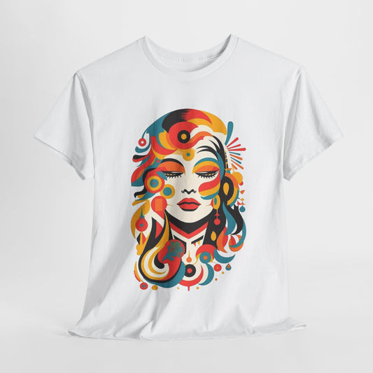 Woman Power: Face On, Undeniable Strength Woman's Face T-Shirt,She's Got This Confident Woman Tee