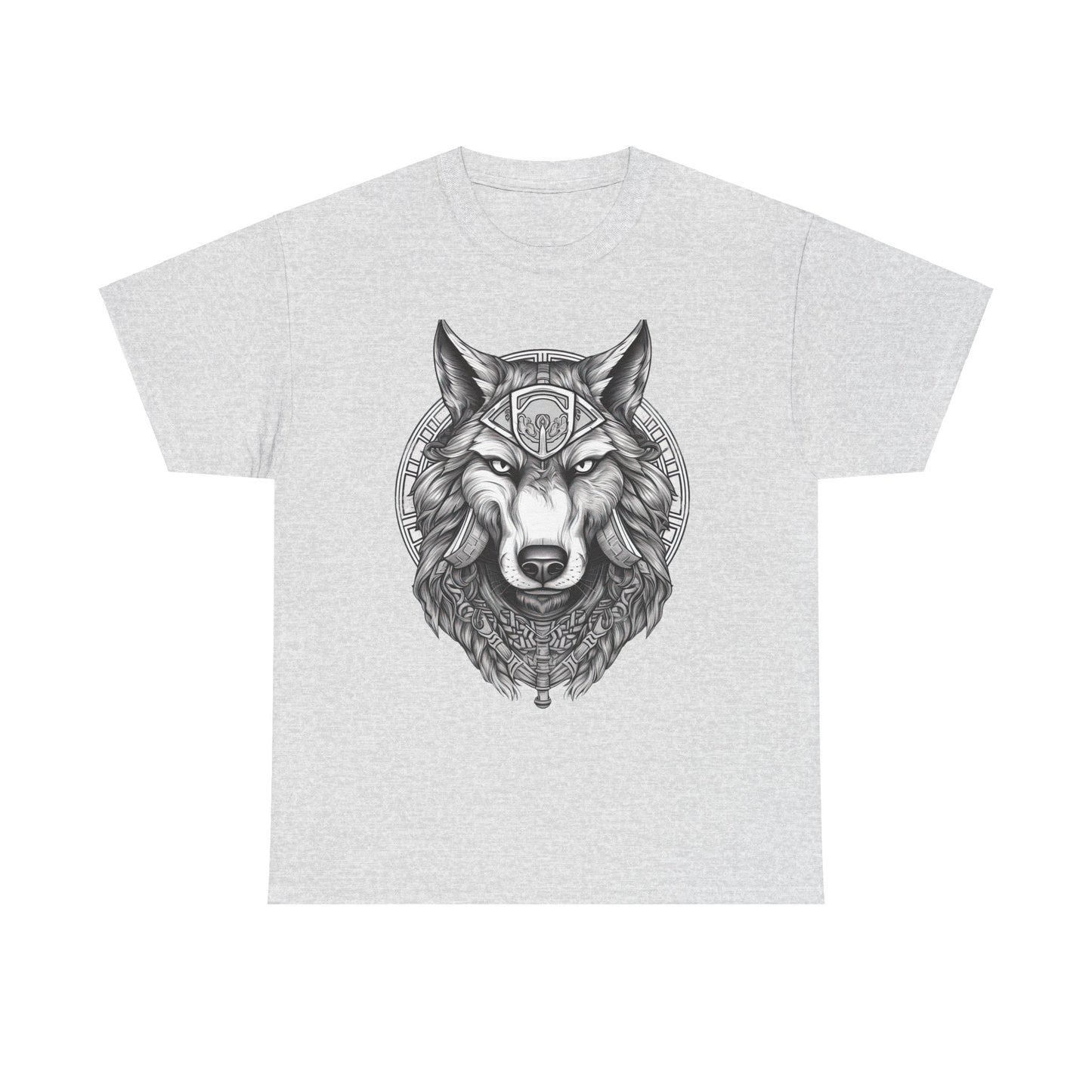 Galaxy Wolf: Howling at the Moon T-Shirt, Space Howler. Wolf in the Cosmos T-Shirt. Lone Wolf of the Stars Galactic Howl T-Shirt