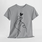 Hand Heart Love T-Shirt,Sending Love: Hand Heart Gesture Tee,Love Sign Language Tee .