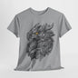 Epic Griffin Head T-Shirt - Intricate Metalwork Art, Steel Griffin Roar T-Shirt - Iconic Mythical Beast Design,