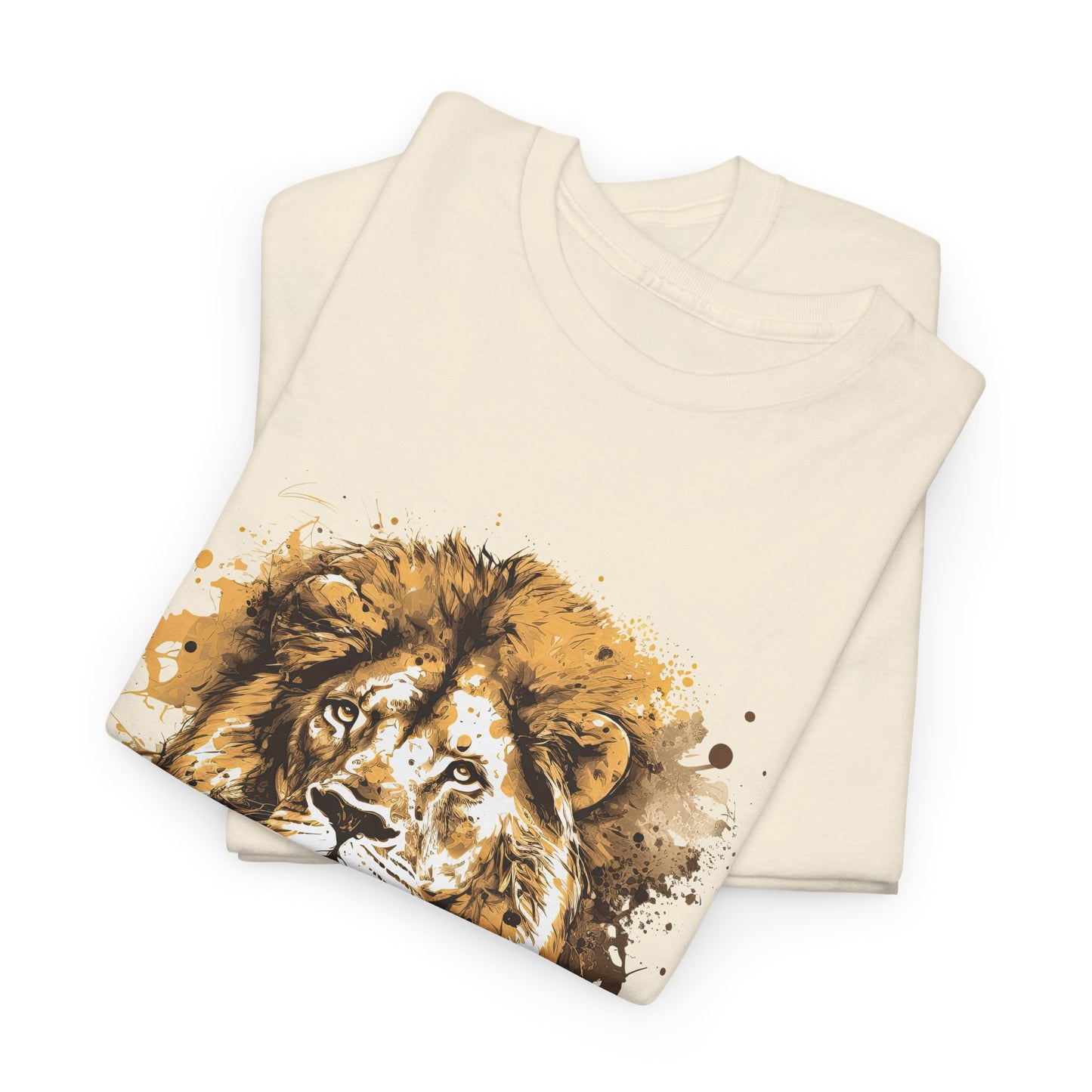 Majestic Lion: Unisex Heavy Cotton Tee,Wild and Free Lion Unisex Cotton Tee,Fierce and Fearless Lion Unisex T-Shirt.