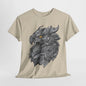 Epic Griffin Head T-Shirt - Intricate Metalwork Art, Steel Griffin Roar T-Shirt - Iconic Mythical Beast Design,