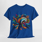 Colorful Swirl Art T-Shirt - Vibrant Abstract Design Tee, Rainbow Flourish Tee - Bold Abstract Graphic T-Shirt, Bright Abstract Swirls Shirt