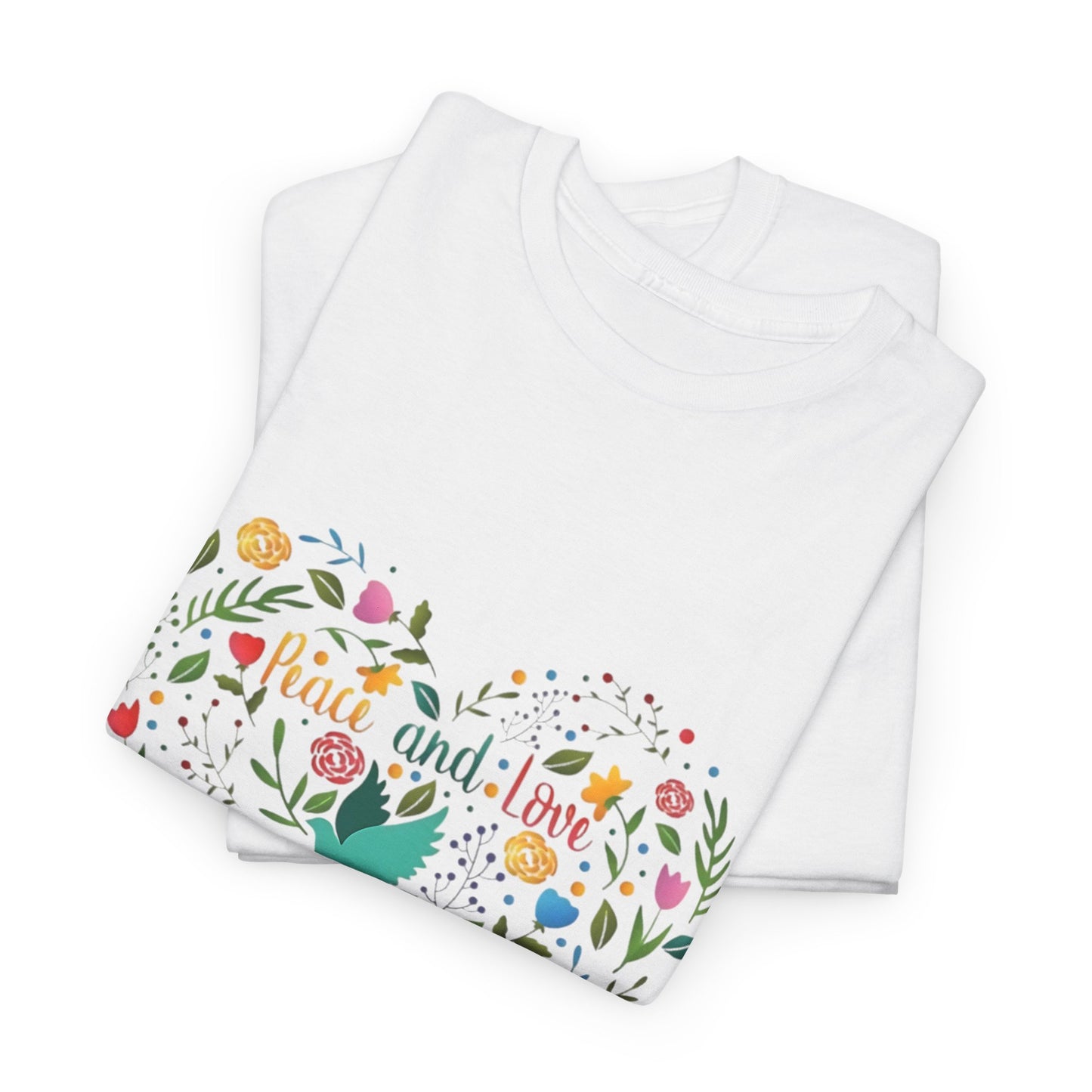 Spread Peace and Love: Heartfelt Graphic Tee, Embrace Peace and Love Uplifting T-Shirt,Peace and Love Advocate Heartfelt Graphic Shirt