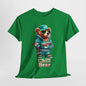 Hip Hop Hustle Bear T-Shirt, Cool Bear in Streetwear Graphic Tee, Urban Hustler Bear Swag T-Shirt, Stylish Bear with Attitude Tee.