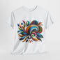 Colorful Swirl Art T-Shirt - Vibrant Abstract Design Tee, Rainbow Flourish Tee - Bold Abstract Graphic T-Shirt, Bright Abstract Swirls Shirt