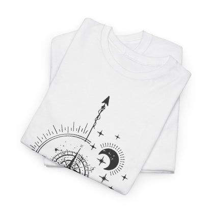 Adventure Awaits: World Traveler Compass,T-Shirt, Find Your Way, Vintage World Traveler Tee.