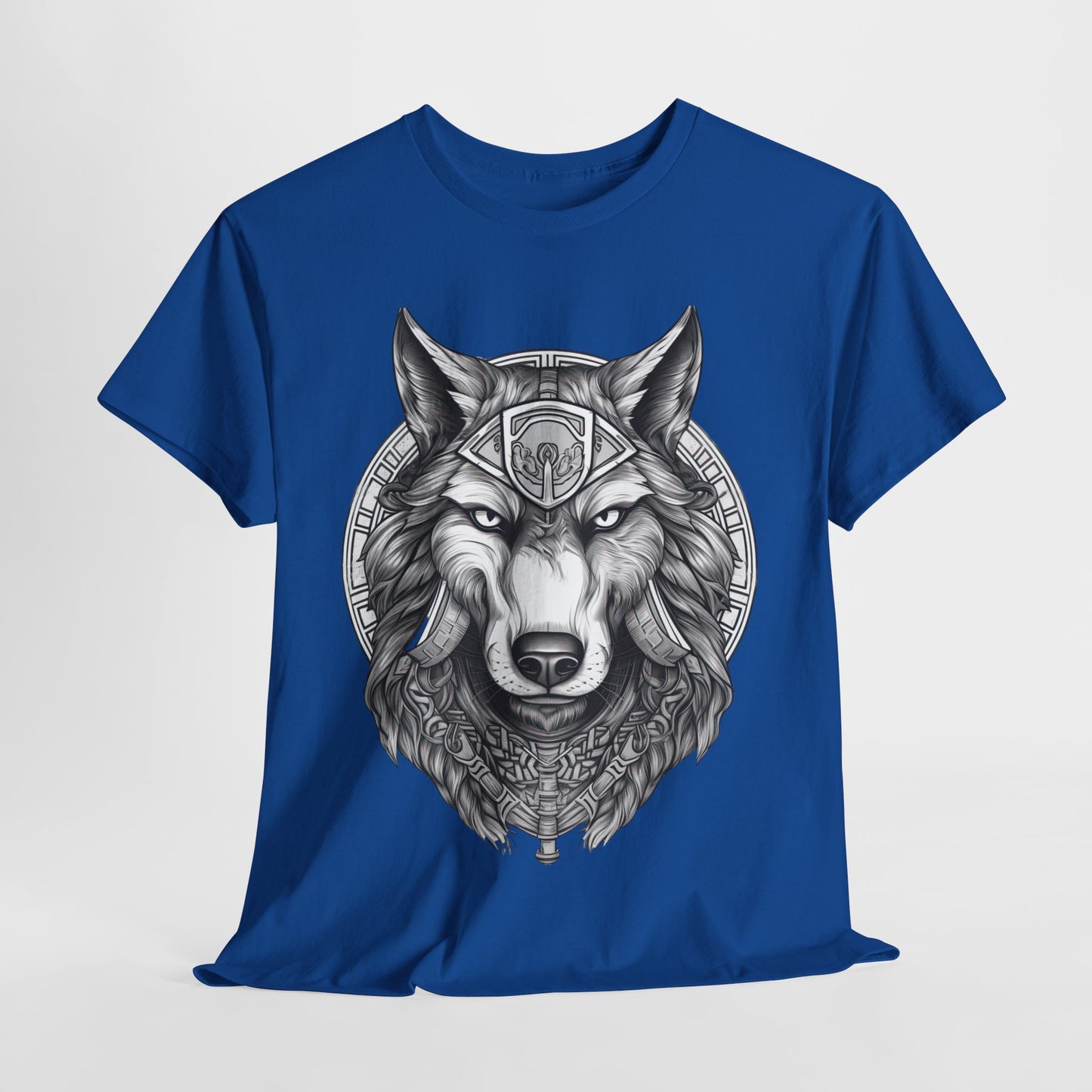 Galaxy Wolf: Howling at the Moon T-Shirt, Space Howler. Wolf in the Cosmos T-Shirt. Lone Wolf of the Stars Galactic Howl T-Shirt