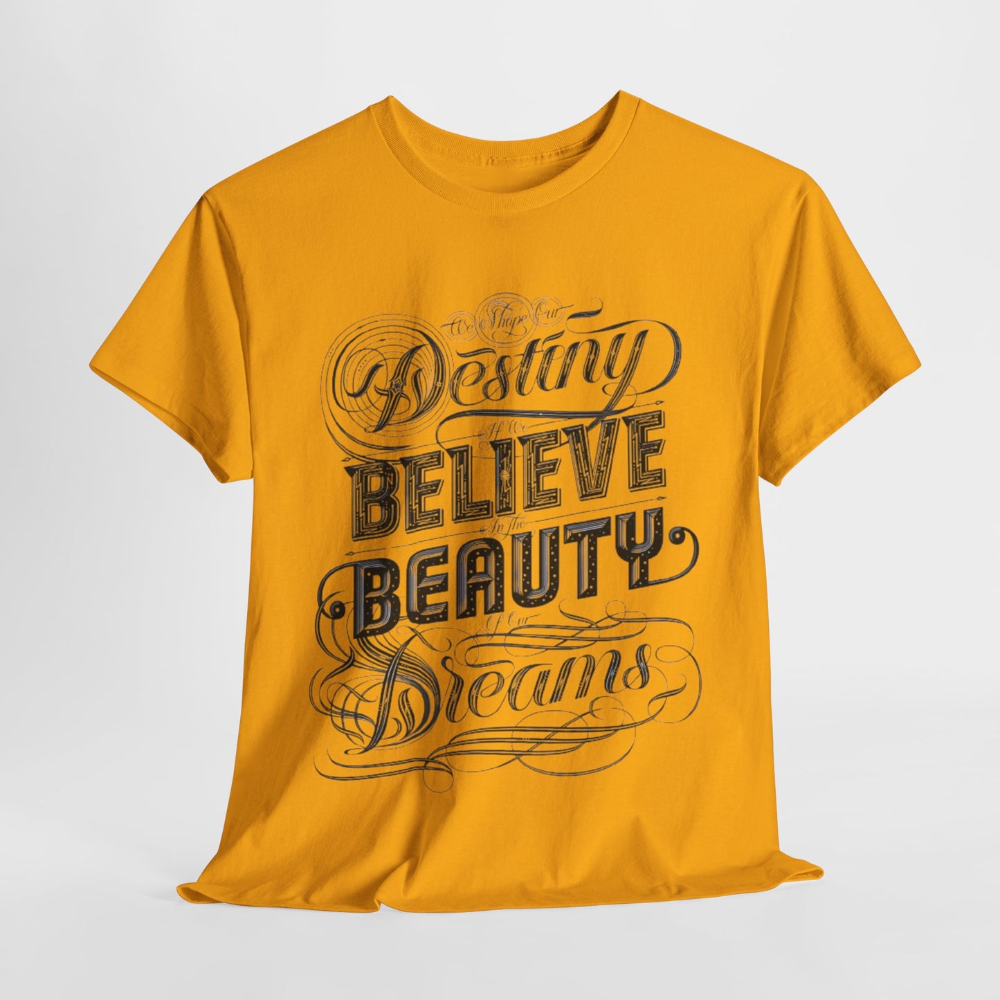 Inspire Your Destiny: Elegant Dreamer T-Shirt Believe in Dreams Motivational Pink Tee Dream Big Stylish Destiny Quote Shirt.