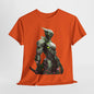 Futuristic Samurai Robot Tee, High-Tech Warrior Graphic T-Shirt, Cybernetic Samurai Hero Shirt, Sci-Fi Robot Samurai Tee.