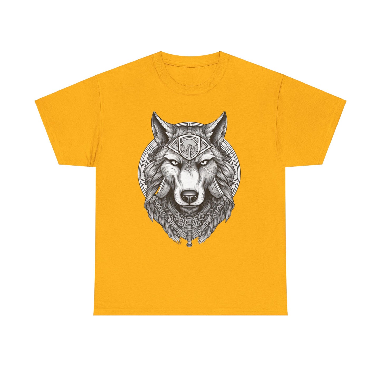 Galaxy Wolf: Howling at the Moon T-Shirt, Space Howler. Wolf in the Cosmos T-Shirt. Lone Wolf of the Stars Galactic Howl T-Shirt