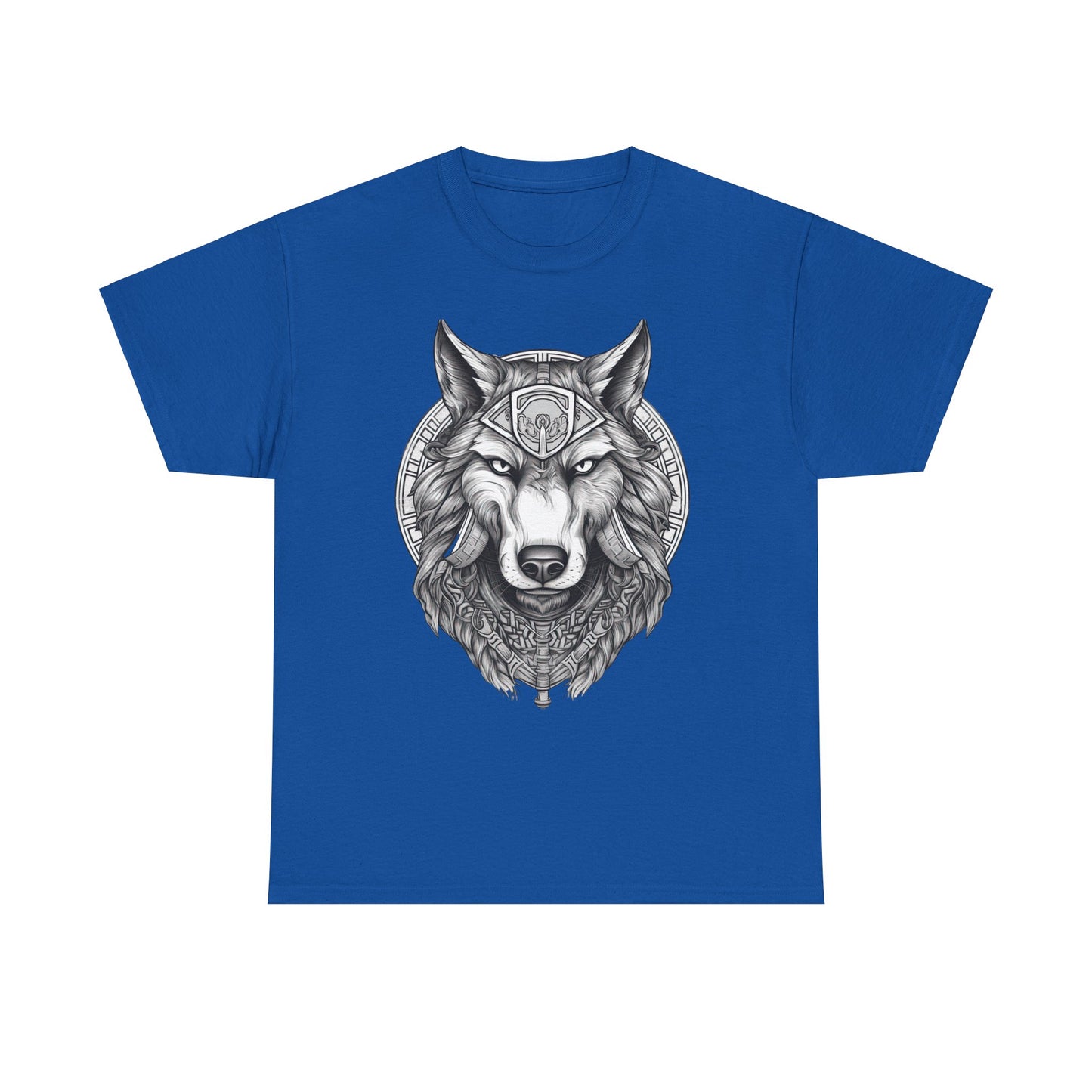 Galaxy Wolf: Howling at the Moon T-Shirt, Space Howler. Wolf in the Cosmos T-Shirt. Lone Wolf of the Stars Galactic Howl T-Shirt