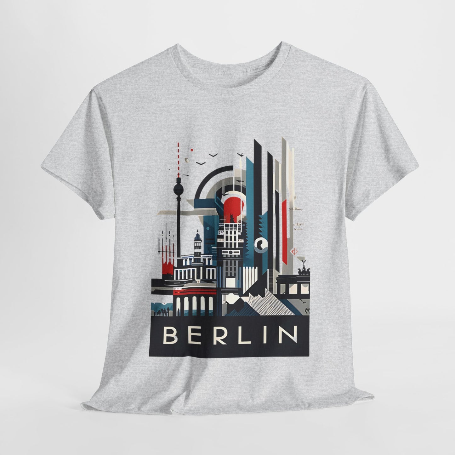 Berlin Cityscape Art Tee - Embrace Urban Elegance" "Explore Berlin's Iconic Landmarks with Our Graphic Tee Modern Berlin Skyline T-Shirt