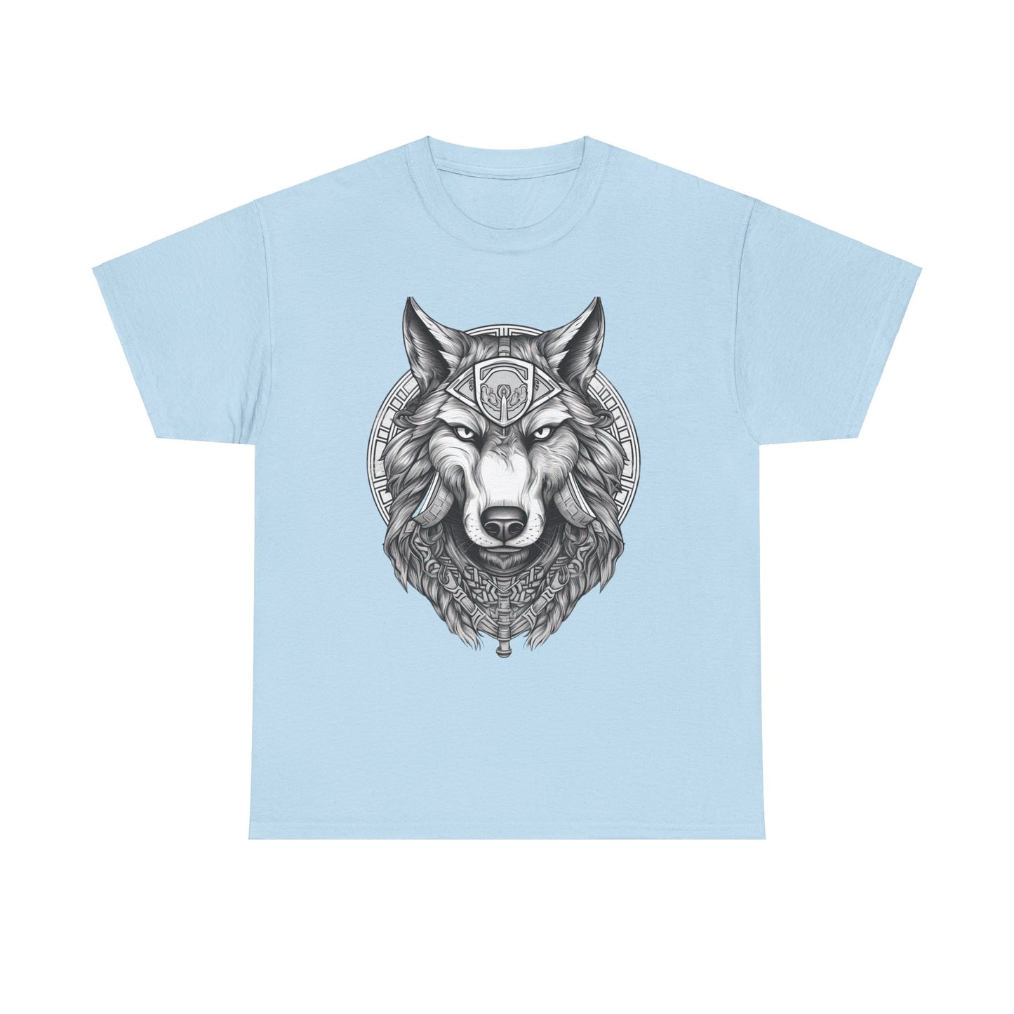 Galaxy Wolf: Howling at the Moon T-Shirt, Space Howler. Wolf in the Cosmos T-Shirt. Lone Wolf of the Stars Galactic Howl T-Shirt