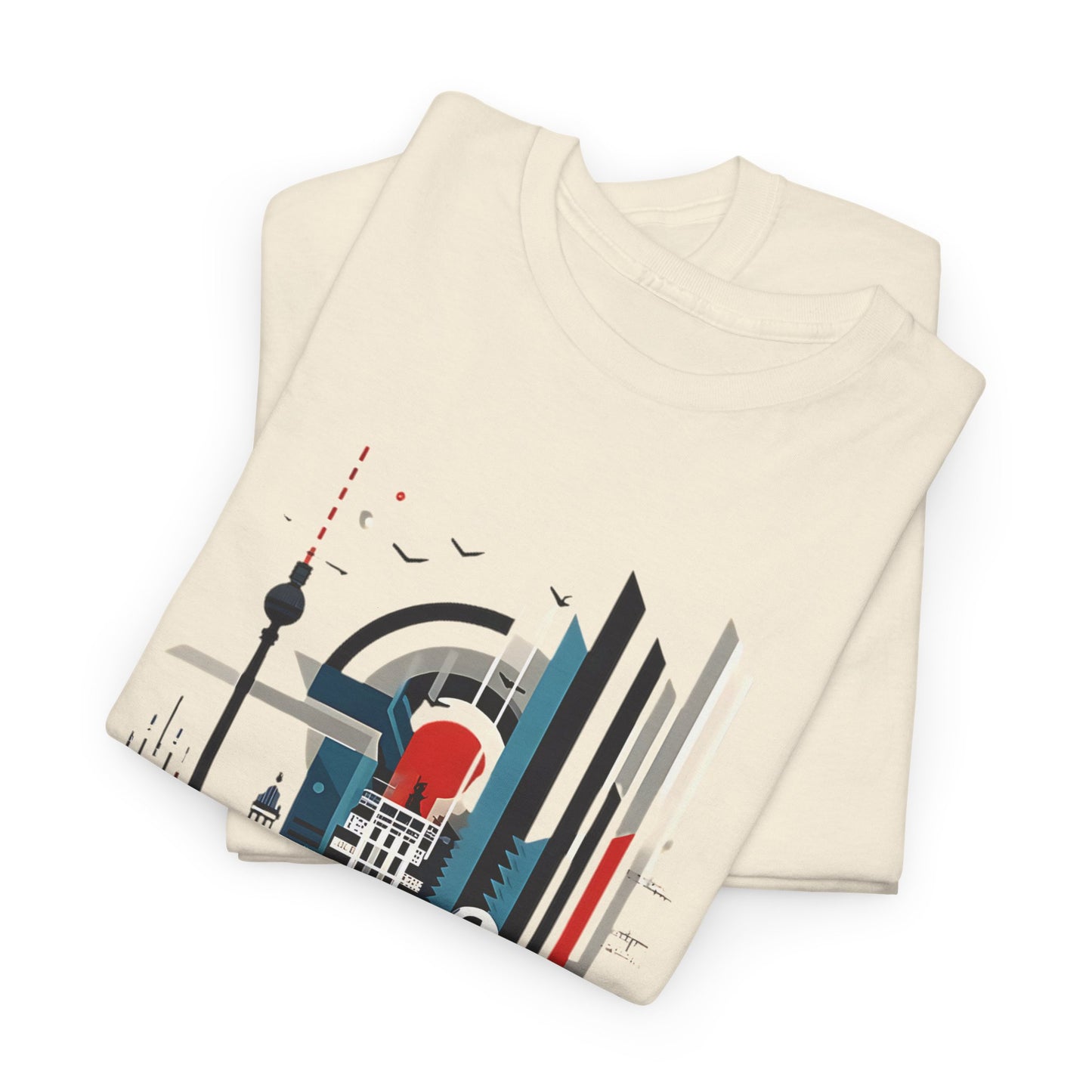 Berlin Cityscape Art Tee - Embrace Urban Elegance" "Explore Berlin's Iconic Landmarks with Our Graphic Tee Modern Berlin Skyline T-Shirt