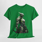 Futuristic Samurai Robot Tee, High-Tech Warrior Graphic T-Shirt, Cybernetic Samurai Hero Shirt, Sci-Fi Robot Samurai Tee.