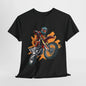 Ride Free: Motorcycle Graphic Cotton Tee Born to Ride Classic Motorcycle T-Shirt Motorcycle Madness Bold Graphic T-Shirt.