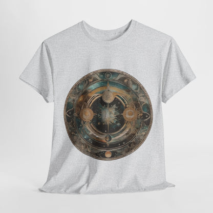 Celestial Mandala T-Shirt - Cosmic Art Design, Astral Map Tee - Mystical Universe Graphic, Galactic Compass T-Shirt