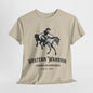 Western Warrior: Cowboy on Horseback T-Shirt, Cowboy Spirit. Western Riding Graphic Tee.Rodeo Champion, Cowboy Horseback Graphic Shirt