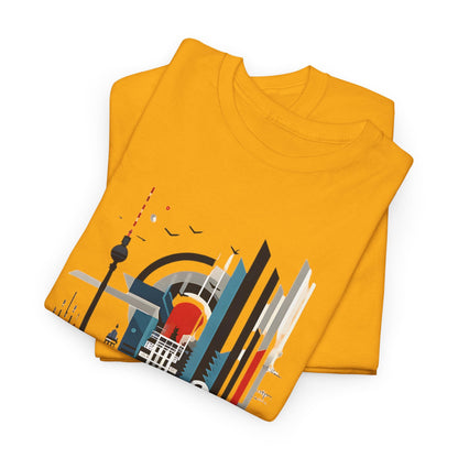 Berlin Cityscape Art Tee - Embrace Urban Elegance" "Explore Berlin's Iconic Landmarks with Our Graphic Tee Modern Berlin Skyline T-Shirt